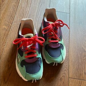 Adidas Falcon Colorful Rainbow Sneakers women's size 9.